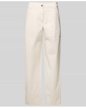 SELECTED Wide Leg Jeans aus Bio-Baumwoll-Mix Modell 'HOTEL AMOUR' - Natur
