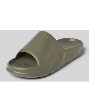Jack & Jones Slides mit Label-Detail - Grün