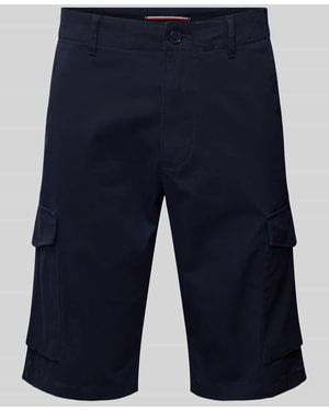 Tommy Hilfiger Cargoshorts Mit Aufgesetzten Taschen Modell 'John' - Blau