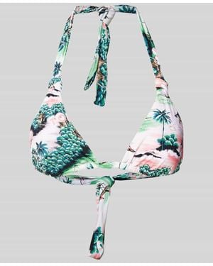 Tommy Hilfiger Bikini-Oberteil Mit Allover-Print - Mettallic