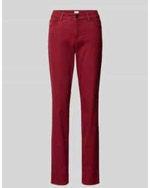 Brax Straight Fit Jeans - Rood