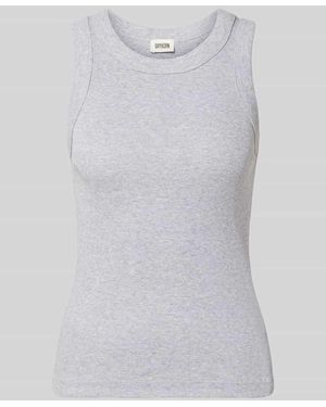 DRYKORN Tanktop in Ripp-Optik Modell 'OLINA' - Weiß