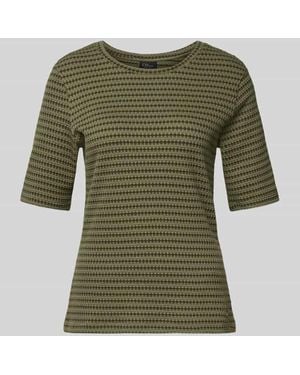 S.oliver Regular Fit T-Shirt aus Baumwoll-Mix - Grün