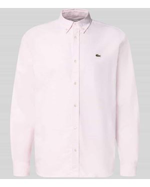 Lacoste Regular Fit Freizeithemd aus reiner Baumwolle - Pink
