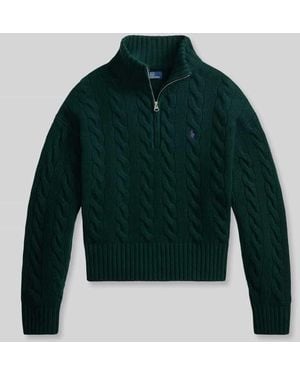 Polo Ralph Lauren Regular Fit Troyer aus Woll-Mix - Grün