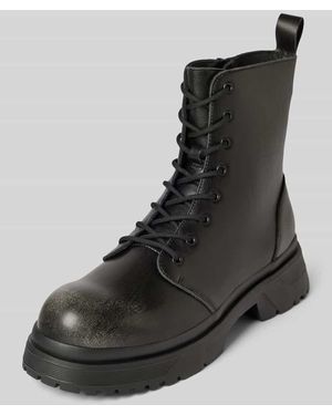 Guess Boots aus Leder Modell 'PALERMO' - Schwarz