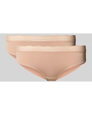 Sloggi Slim Fit Hipster mit Logo-Detail Modell 'Go Blush' - Natur