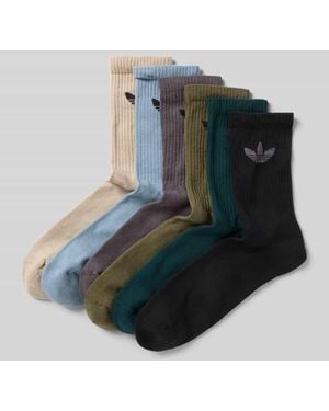 adidas Originals Socken mit Label-Print im 6er-Pack - Blau