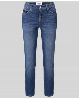 Cambio Slim Fit Jeans aus Baumwoll-Mix Modell 'PIPER' - Blau