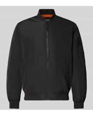 Only & Sons Regular Fit Blouson Met Collegekraag Model 'Joshua' - Zwart