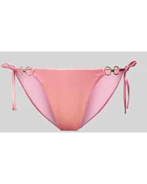 Guess Bikinibroekje Met Vetersluitingen - Roze