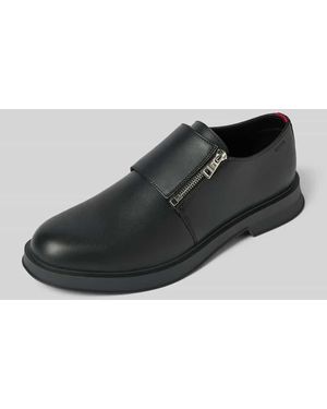 HUGO Lederschuhe mit Monk Straps Modell 'Lenner' - Schwarz