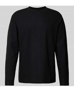 Calvin Klein Longsleeve Mit Ziernähten - Schwarz
