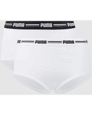 PUMA Panty Mit Stretch-Anteil Im 2Er-Pack - Weiß
