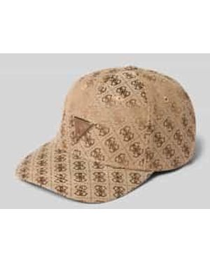 Guess Baseballpet Met Labeldetail - Naturel