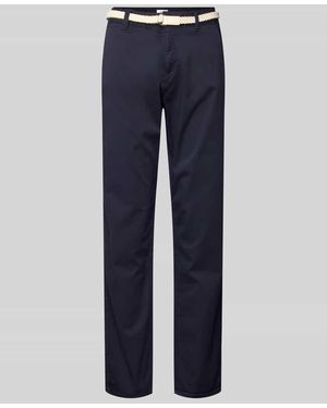 S.oliver Regular Fit Chino aus Baumwoll-Mix - Blau