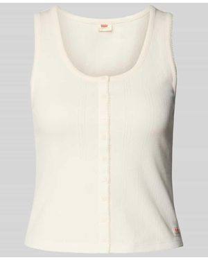 Levi's Tanktop mit Knopfleiste Modell 'DRY GOODS' - Natur