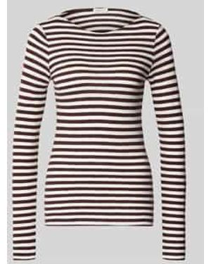Marc O' Polo Slim Fit Shirt Met Lange Mouwen Van Puur Katoen - Grijs