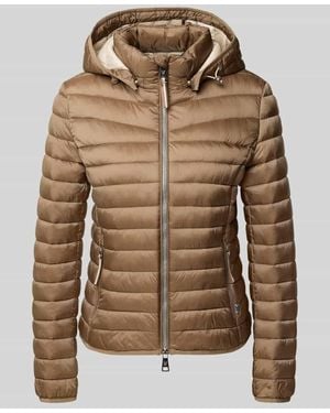 Fuchs & Schmitt Steppjacke mit abnehmbarer Kapuze - Braun