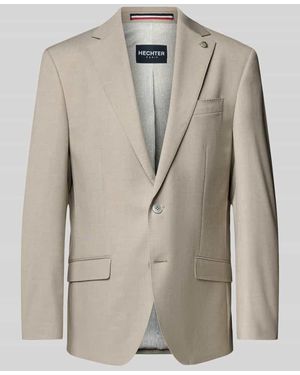 Hechter Paris Regular Fit 2-Knopf-Sakko mit Pattentaschen Modell 'X-Tension' - Natur