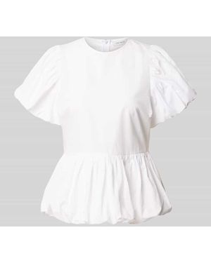 Cph Muse Blusenshirt mit Puffärmeln - Weiß