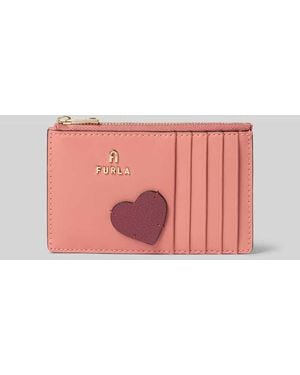Furla Kartenetui aus Leder Modell 'CAMELIA' - Pink
