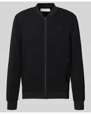 Tom Tailor Regular Fit Sweatjack Van Puur Katoen - Zwart