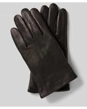 Bugatti Handschoenen Met Labeldetail - Zwart