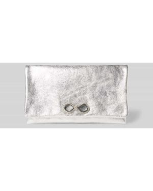 Abro⁺ Clutch aus echtem Leder Modell 'Mimos' - Weiß