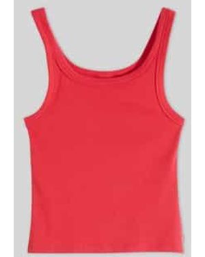 Levi's Slim Fit Top Van Katoenmix - Rood