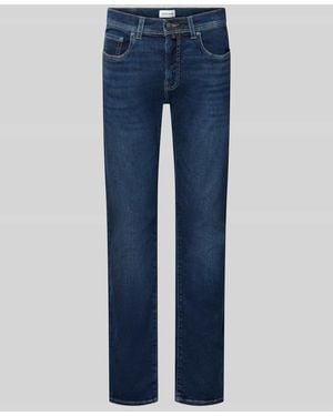 Pierre Cardin Regular Fit Jeans im 5-Pocket-Design Modell 'Lyon' - Blau