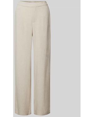 Object Wide Leg Stoffhose Mit Elastischem Bund Modell 'Sanne Aline' - Weiß