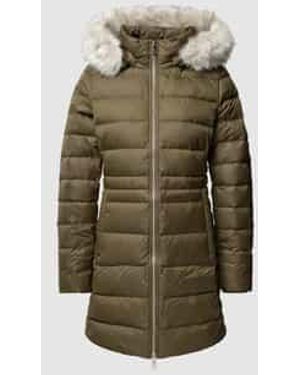 Tommy Hilfiger Gewatteerde Jas Met Capuchon - Groen