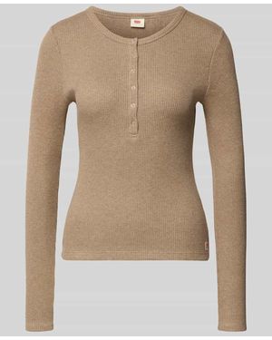 Levi's Longsleeve mit Label-Detail - Natur
