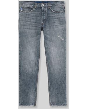HUGO Straight Fit Jeans mit Label-Patch Modell 'Jonah' - Blau