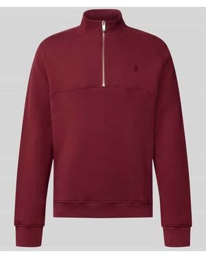 ARMEDANGELS Regular Fit Troyer aus reiner Baumwolle Modell 'WAARLO' - Rot