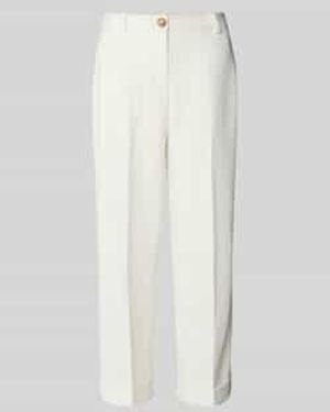 B.Young Tapered Fit Stoffen Broek Met Verkort Model - Wit