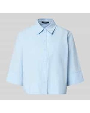 someday. Boxy Fit Blouse Met Borstzak Model 'Zarba Bold' - Blauw