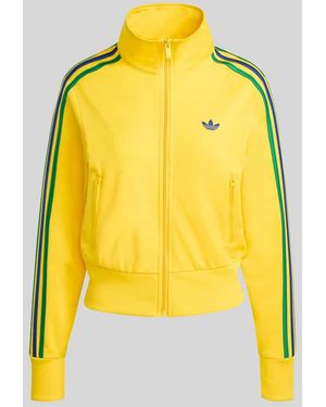 adidas Originals Regular Fit Trainingsjacke mit Label Stitching - Gelb