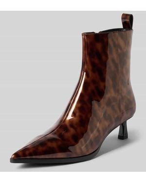 Marc Cain Stiefeletten mit Allover-Animal-Print - Braun