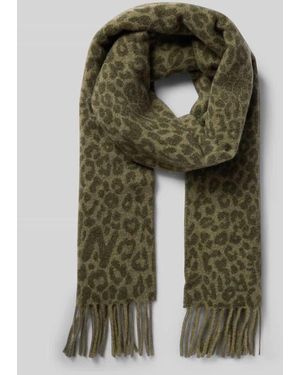 Lala Berlin Schal mit Fransen Modell 'Lala Scarf 5' - Grün