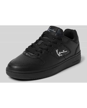 Karlkani Sneaker mit Schnürverschluss - Schwarz