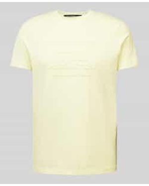 Karl Lagerfeld T-Shirt Met Labeldetail - Geel