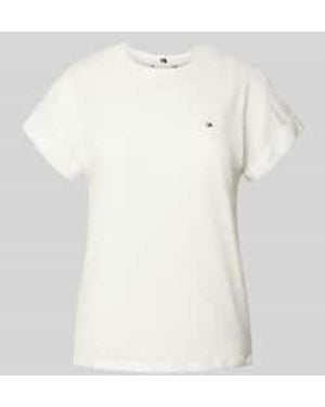 Tommy Hilfiger Regular Fit T-Shirt Van Puur Katoen - Naturel