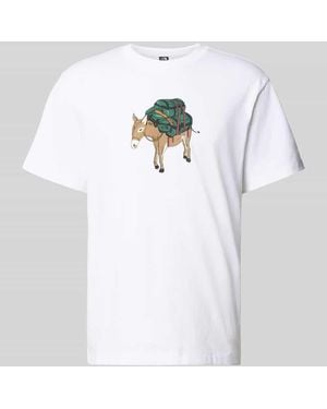 The North Face T-Shirt mit Motiv-Print Modell 'DONKEY TAXI' - Weiß