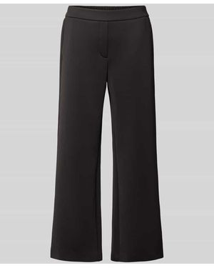 Comma, Flared Fit Hose mit teilelastischem Bund - Schwarz