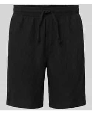Jack & Jones Short Met Structuurpatroon Model 'Jaiden' - Zwart
