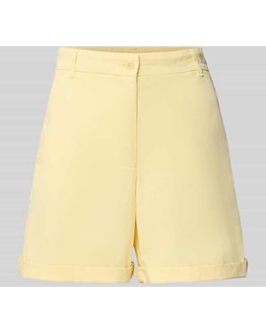 Tommy Hilfiger Relaxed Fit Chinoshorts aus Baumwoll-Mix - Gelb