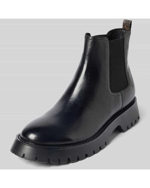Guess Chelsea Boots aus echtem Leder Modell 'Gomez' - Schwarz
