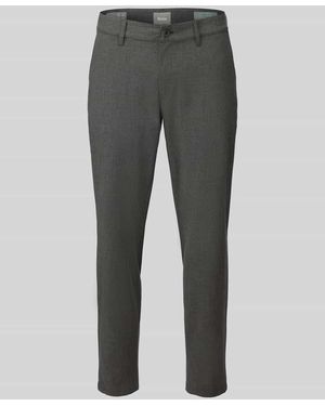 Brax Tapered Fit Stoffhose mit Viskose-Anteil Modell 'Phil' - Grau